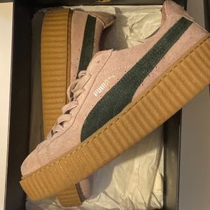 PUMA X FENTY | FENTY PINK SUEDE CREEPERS | WOMENS PUMA SNEAKERS